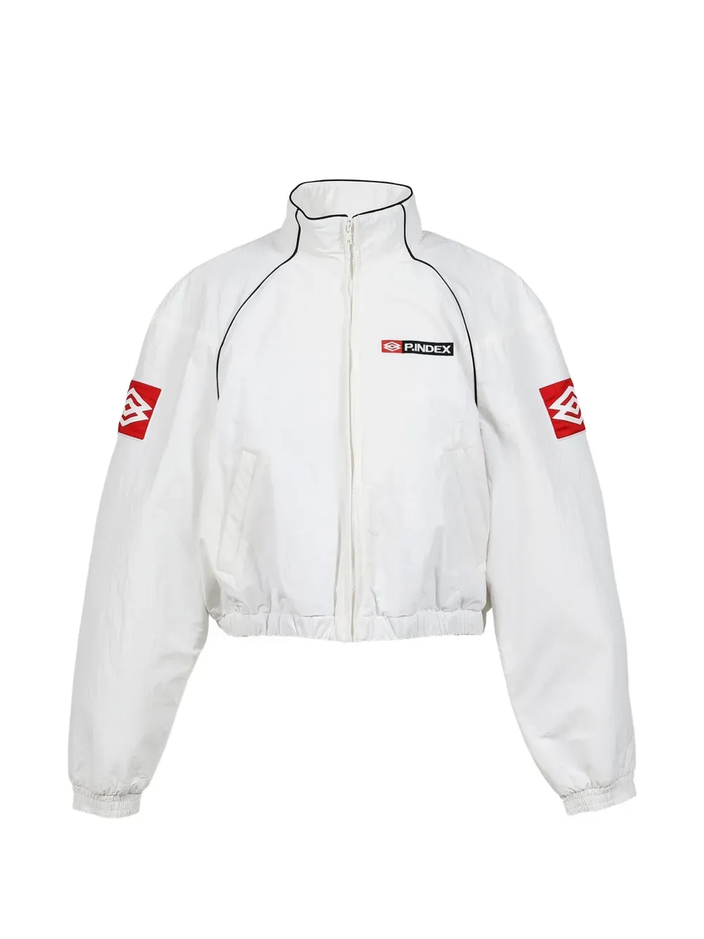 Exaggerated Shoulder track Jacket White | Protocol Index