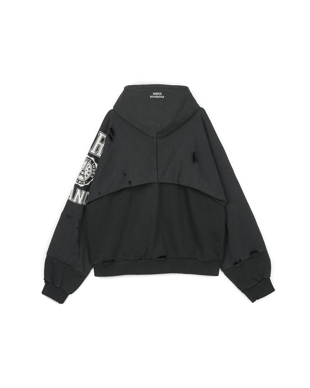 Protocol Index Folded Zip Hoodie Paris – Streetwear